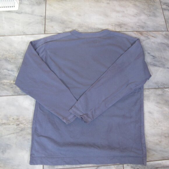 THE Territory Ahead Men's Matte Blue V-Neck Sweatshirt Size Medium - Picture 4 of 6